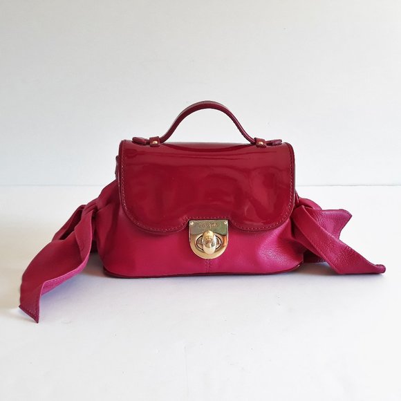 Z Spoke by Zac Posen Handbags - Z-Spoke bow-accented pink leather bag